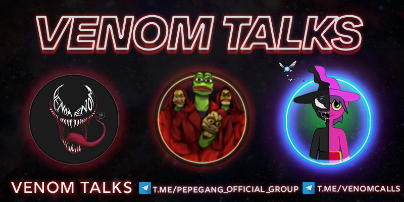 #AMA #ANNOUNCEMENT: 

AMA with <a href="/PepeGangToken/">PepeGang</a> LIVE in 30 mins 4pm UTC/9am PST on t.me/venomcalls 

Website: pepegang.pro
Telegram: t.me/PepeGang_Offic…

#VenomTalks