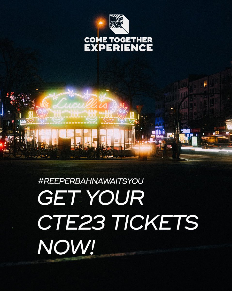 #reeperbahnawaitsyou
We are already counting the days until we can finally say „Mach Schau“ 
at the first-ever COME TOGETHER EXPERIENCE 2023 June 30th + July 1st

cometogether-experience.com/tickets

#CTE23 #Liverpauli #CTEHH #hamburg #beatlesforever #beatlesfestival #beatlesmania