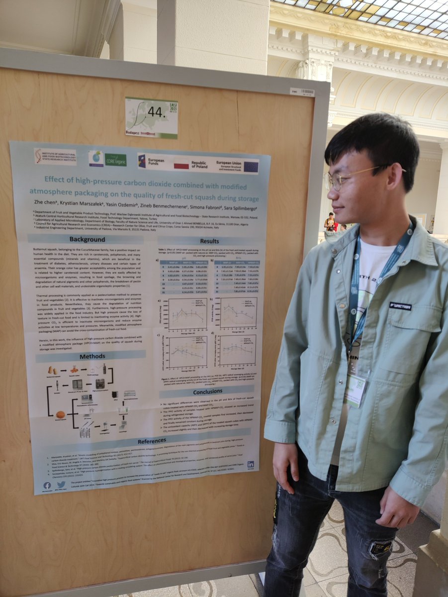 HO_FOOD_Project's tweet photo. On the 21st-24th of May, Professor Krystian Marzałek and PhD student Zhe Chen from the @IBPRS team participated in the 19th European Meeting on Supercritical Fluids, where the latest research results regarding the @HO_FOOD_Project  were presented. https://t.co/IdRhieRoKY