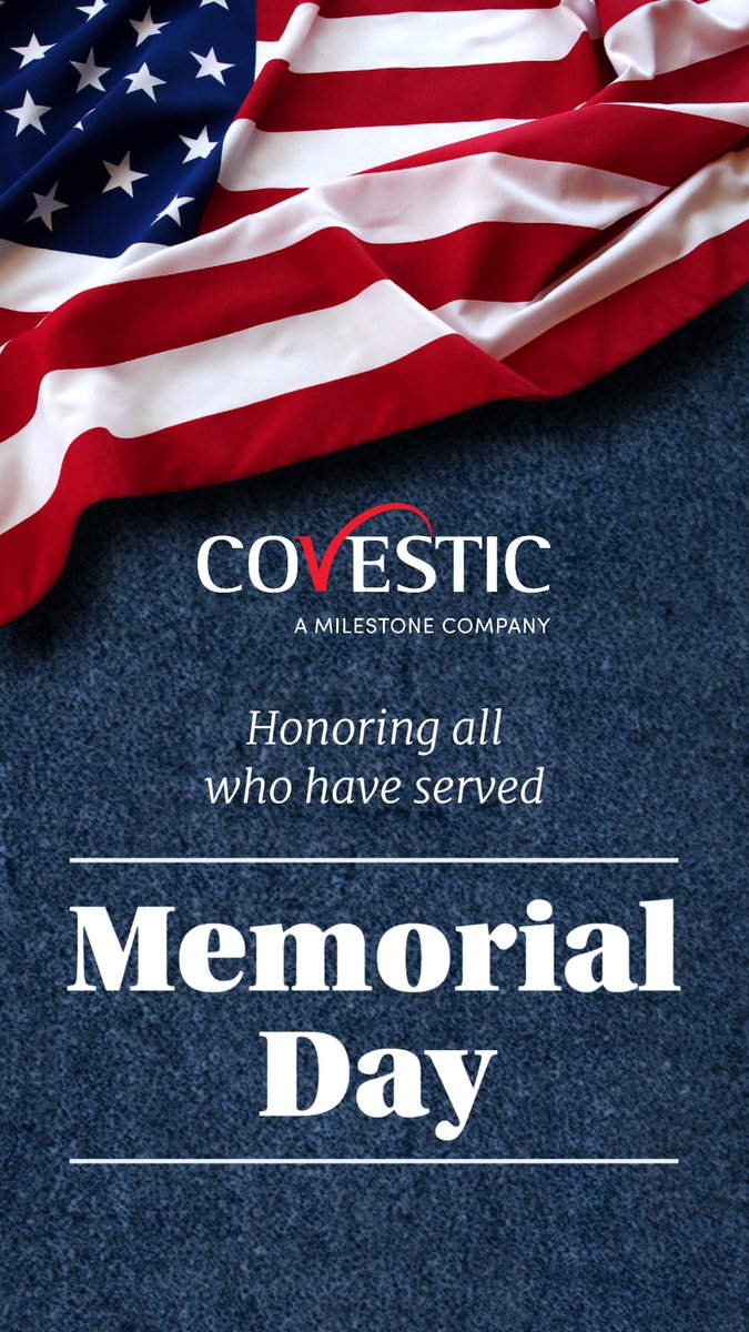 Covestic's tweet photo. Honoring those who gave all for our nation. On this Memorial Day, we express gratitude and remember their unwavering devotion.

 #MemorialDay #HonorAndRemember https://t.co/17uM4Osiqx