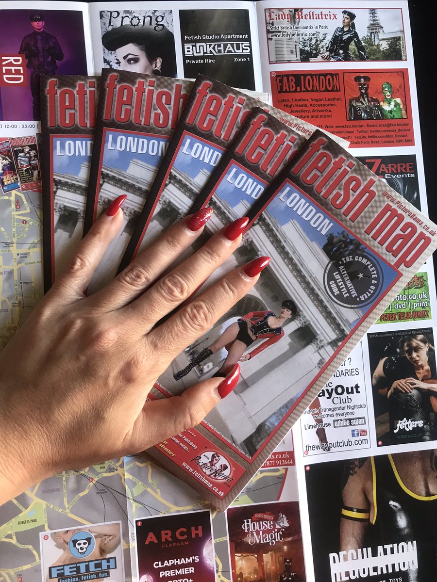 Look what arrived in the post 😃 the latest edition of London Fetish Maps <a href="/FetishMapLondon/">Fetish Map London</a> 🇬🇧 perfect timing ahead of My impending tour…