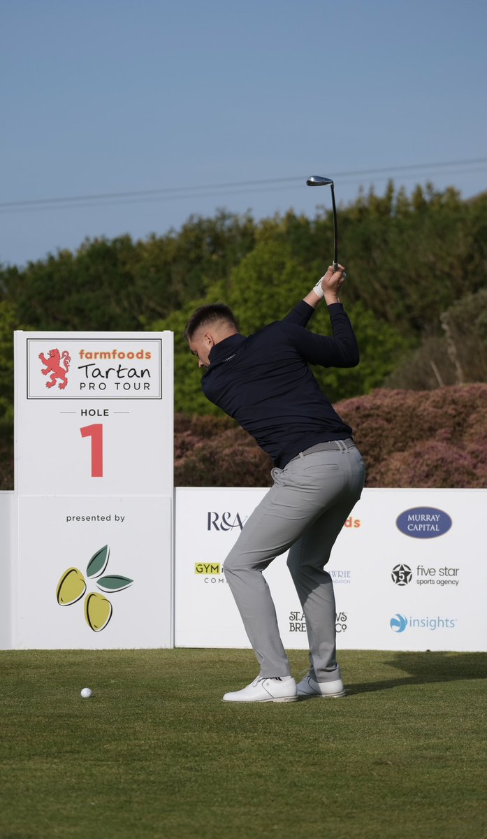 tartanprotour's tweet photo. Euan Brown gets the Portlethen Classic presented by @EntierLtd off and running 🏃‍♂️ 

#OfficialFeederTour https://t.co/pHJmtJpoYG