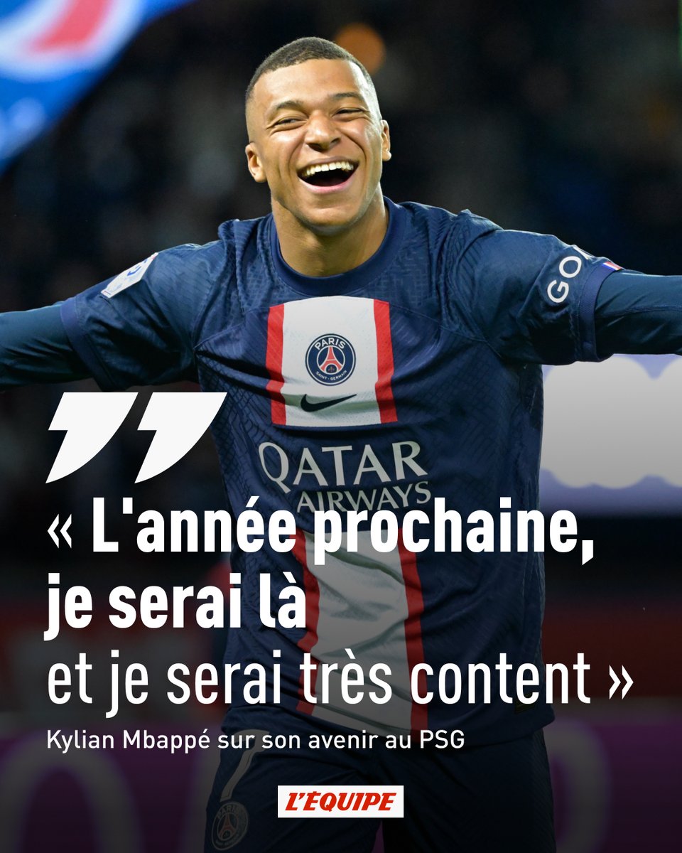 Kylian Mbappé l'a annoncé durant la cérémonie des trophées UNFP, il sera au PSG l'année prochaine. ow.ly/gKMI50OyMat