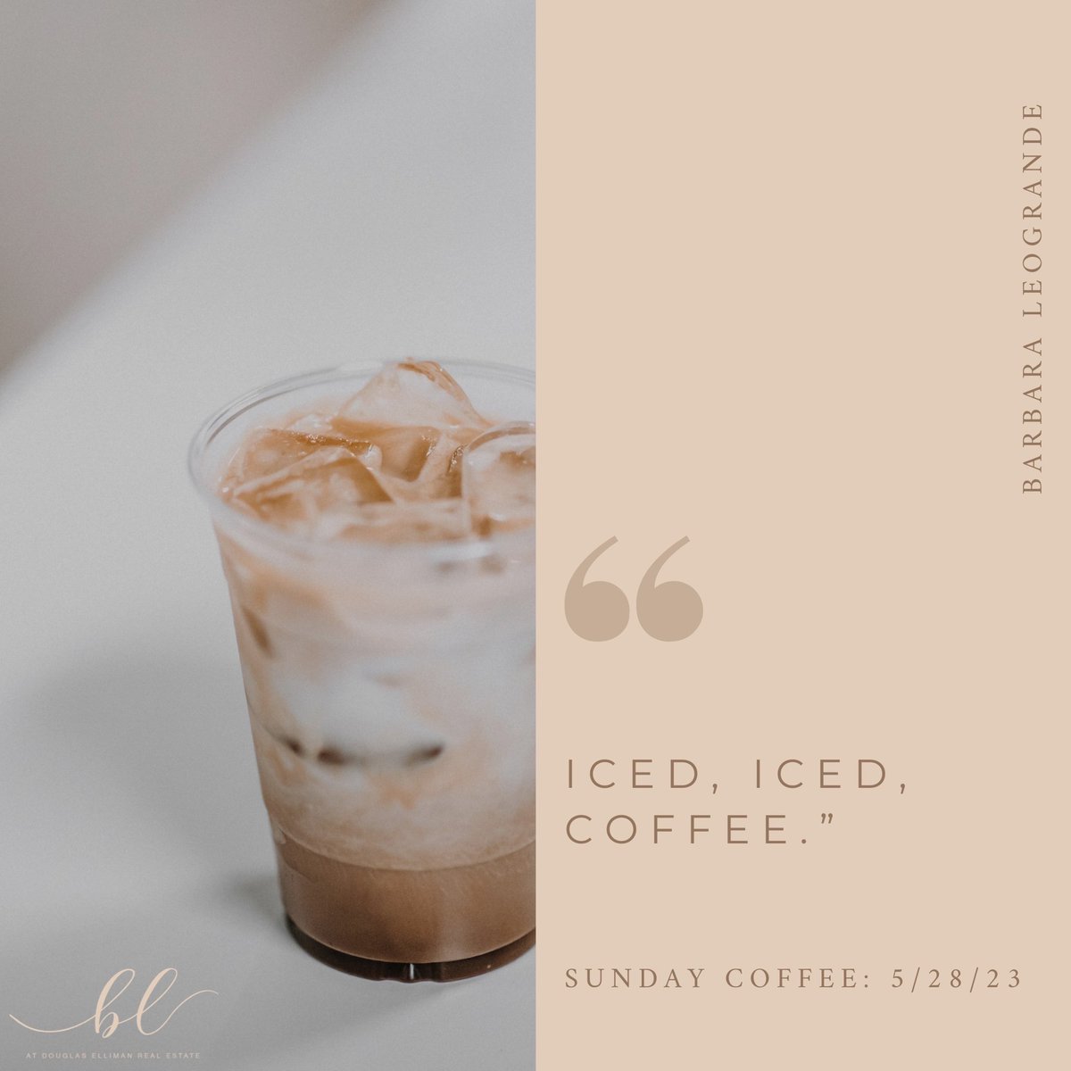 Are you an iced coffee person, or hot all year round? #SundayCoffee ☕
.
.
.
.
#SoldByBarbara #CallBarbara #ILoveWhatIDo #ListenToYourBroker #ListWithMe #BuyWithMe #DouglasElliman #DouglasEllimanRealEstate #DE #EllimanAgents #EllimanLI #LongIsland #SouthShore #RealEstate #Realtor