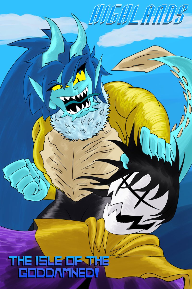 Round 5 of <a href="/HighlandsOCT/">Highlands OCT</a> with Vid Nasty and <a href="/Crash__down/">Crash</a>’s Insbua! #oct #highlandsoct 

Tried to do something of a kaiju type cover here, not sure if it translates well here
1/4