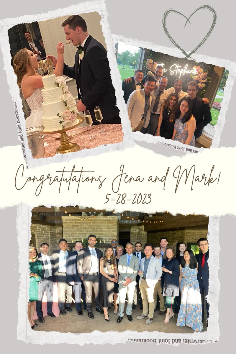 The <a href="/OU_Neurosurgery/">University of Oklahoma Neurosurgery</a> Family well-represented at Jena &amp; Mark's wedding! Such a joyous time!
<a href="/HagakureKoga/">Caple A Spence</a> 
<a href="/HakeemShakirMD/">Hakeem Shakir</a> 
<a href="/DrPNeurosurgery/">Ali Palejwala</a> 
<a href="/HHSNeurosurgMD/">Helen</a> 
<a href="/kz_neurosurgery/">Kyle Zhao</a> 
<a href="/SherwinTavakol/">Sherwin Tavakol</a> 
<a href="/allywestrup/">Ally Westrup, MD</a>