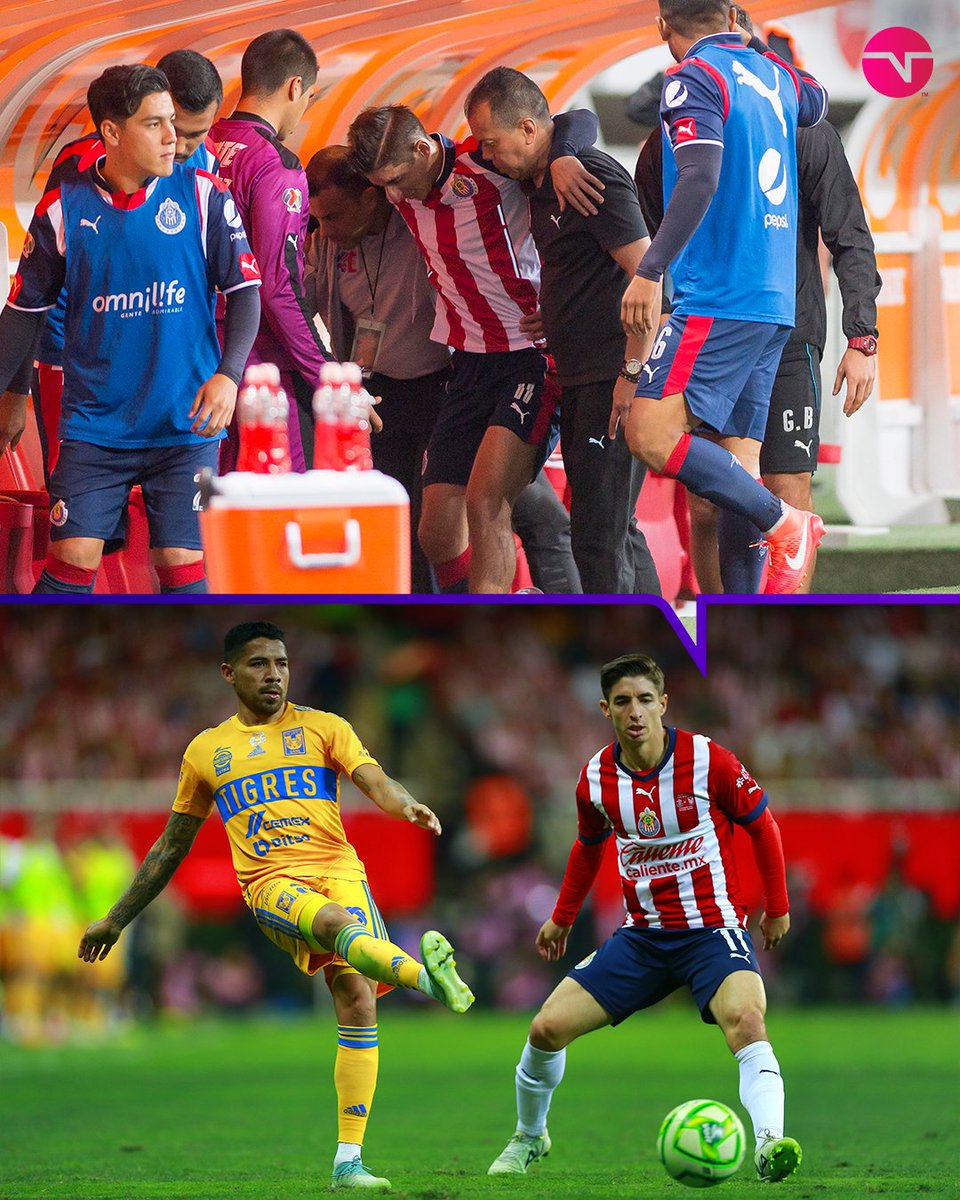 tntsportsmex's tweet photo. ¡Su revancha! 🐰

En el #Clausura2017, @brizuela27_cone se perdió la Final con @Chivas por una lesión. 🤕

Ahora, en este #Clausura2023, ingresó a la cancha ante @TigresOficial. https://t.co/8Df1waw4S3