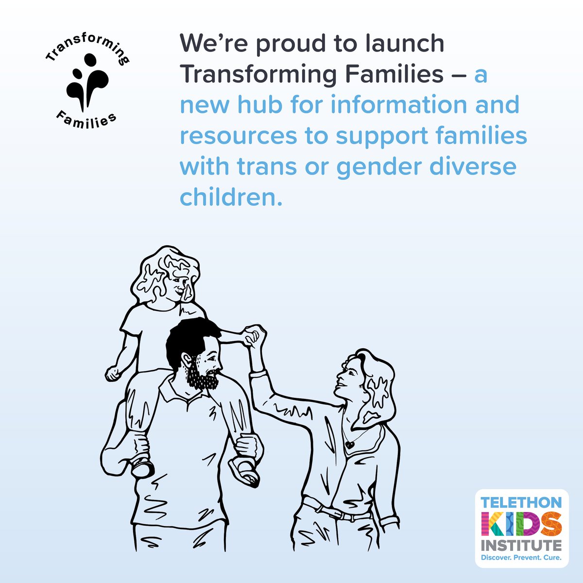Does your child identify as #Trans or #GenderDiverse? <a href="/telethonkids/">telethonkids</a> have just launched Transforming Families - a new online resource providing parents of #Trans and #GenderDiverse children with the tools and guidance to best support their family: transformingfamilies.org.au

(1/2)