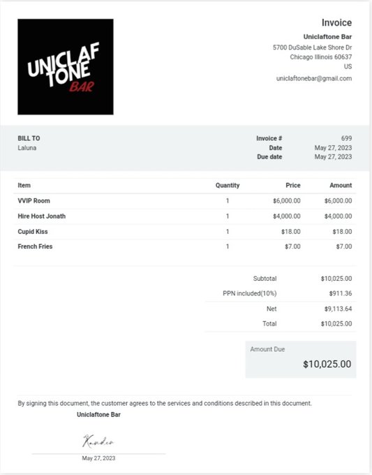 uniclaftoneBar's tweet photo. [699] tips $2000 untuk host jonath https://t.co/lJVbXQXpz8