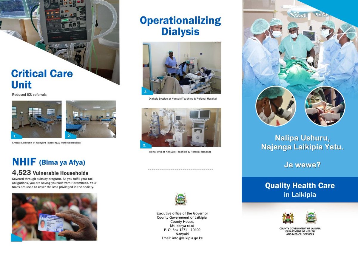It_Is_Jessica's tweet image. Did you know that counties have the mandate to initiate, expand and implement social health insurance programs in-line with the Constitution and the Kenya Vision 2030?
#DevolutionUnderSiege
Counties Healthcare