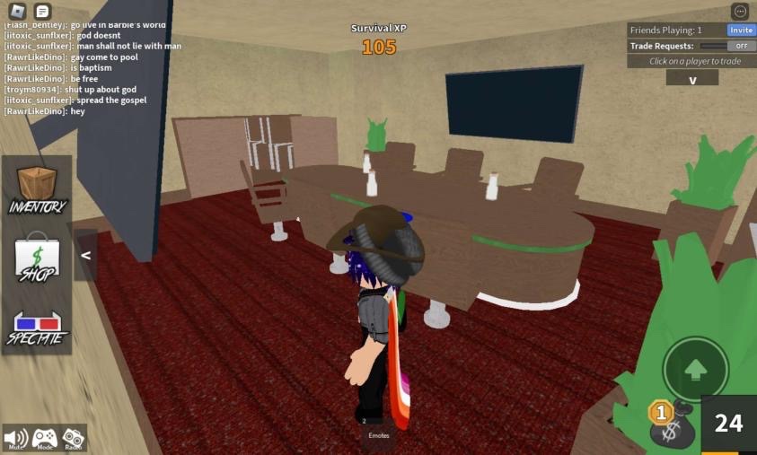 EyelessOrange's tweet photo. When your friend gets called a trans slur in MM2 on roblox… https://t.co/wudLUOk3OR