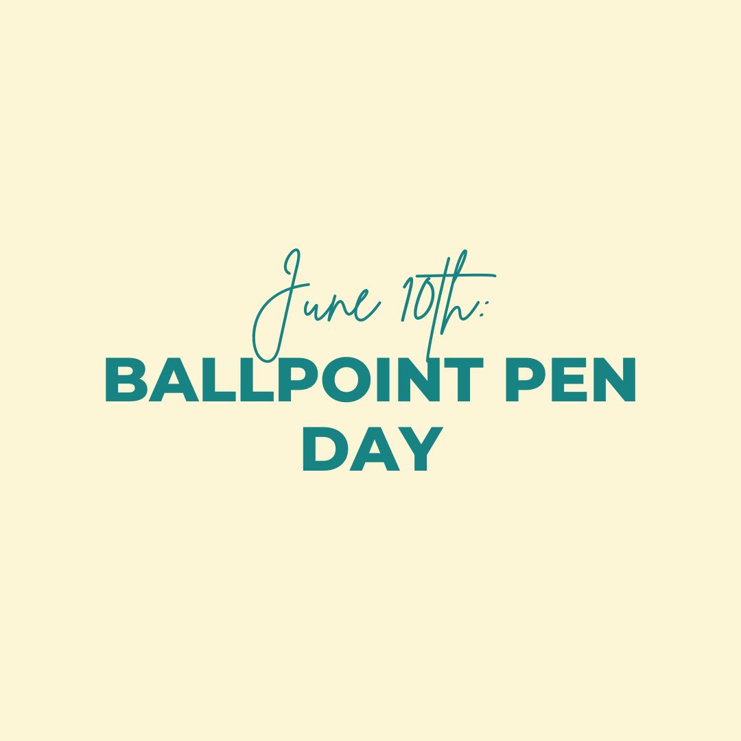 🌟 Happy Ballpoint Pen Day! 🖊️ Who else here is a bit of a pen enthusiast? Show off your pen collection by dropping a picture in the comments below! 📸✨
#BallpointPenDay #PenEnthusiast #PenCollection #ShowAndTell #WritingInStyle