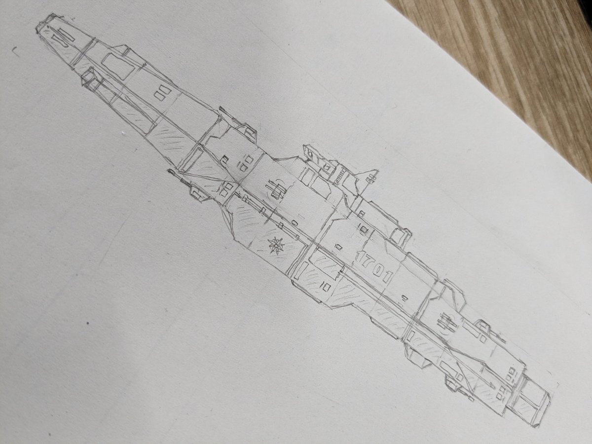 駆逐艦の側面図プラン。