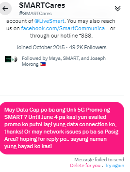 midildi's tweet photo. @SMARTCares @LiveSmart Can't send you a DM on both acct https://t.co/ZIyuwKY5du
