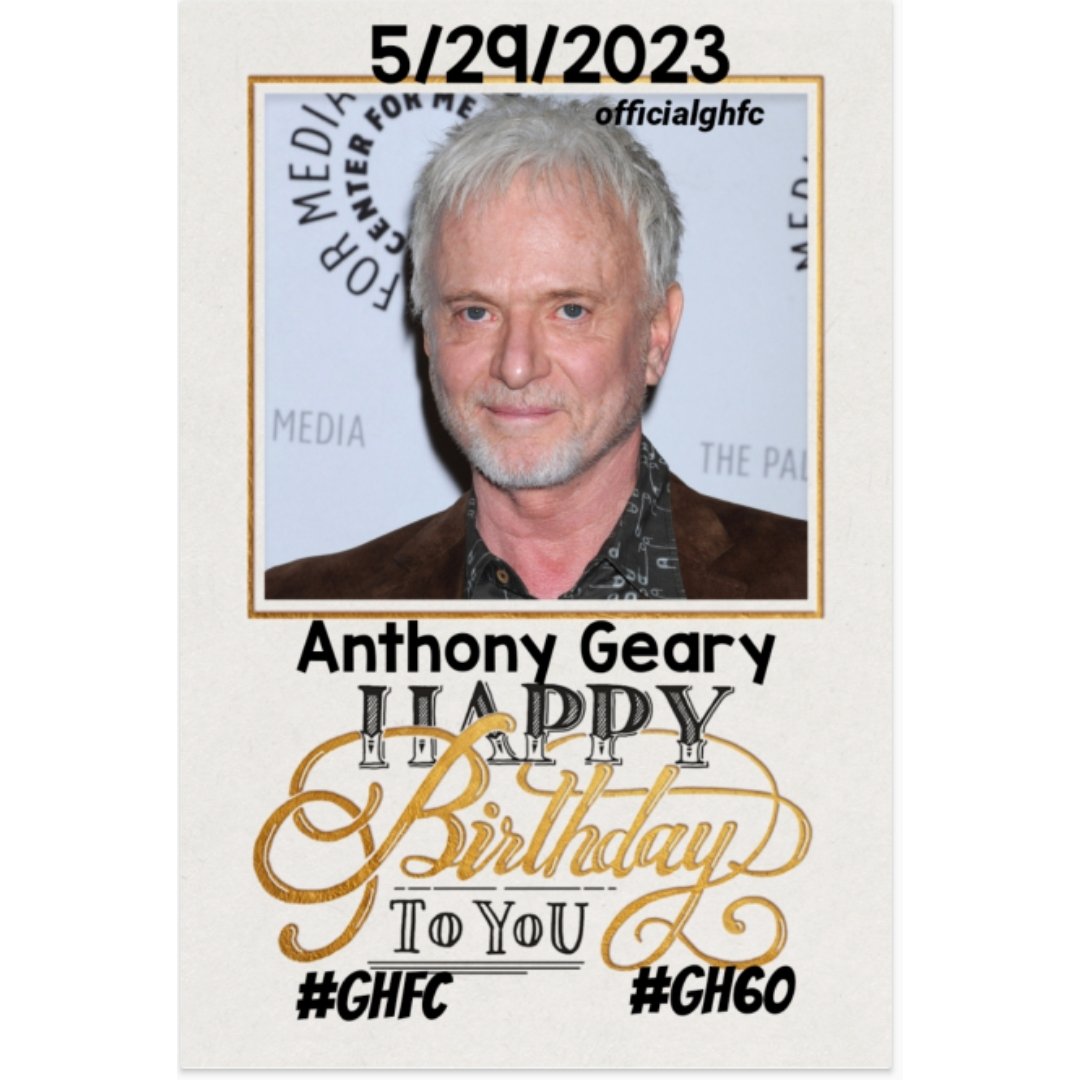 Please join the @officialghfc in wishing #AnthonyGeary A Very Happy Birthday!
#lukespencer #GHlegend
#birthdayboy #celebration  #specialday #birthdaywishes #generalhospital #officialghfc #ghfc #soapopera #ghbaby #prospectstudios #generalhospitalcast #gh60 Please Retweet!