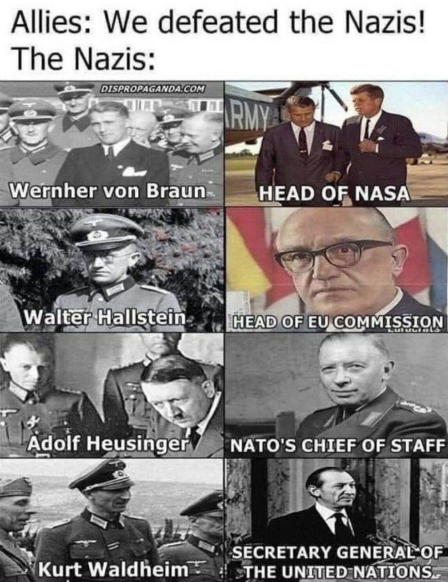 frankhuzur's tweet photo. Adolf #Heusinger:
1944: #Hitler's Chief of Staff
1961: Chairman of #NATO https://t.co/ExXZh4aUnH