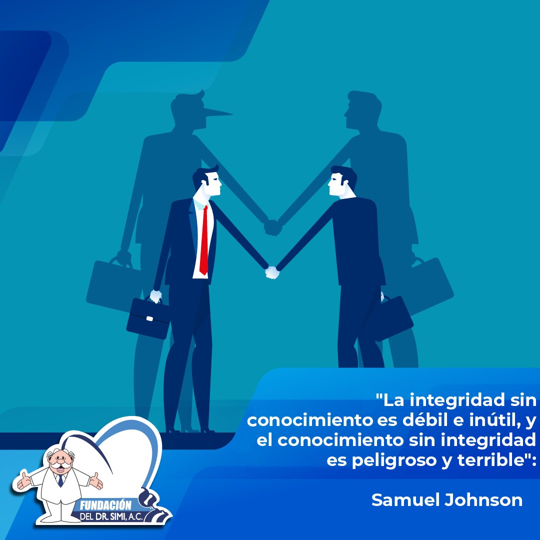 Una persona sin integridad es capaz de todo y puede convertirse en un peligro para los demás.

#Integridad #ValoresSimi #ValoresYPrincipios