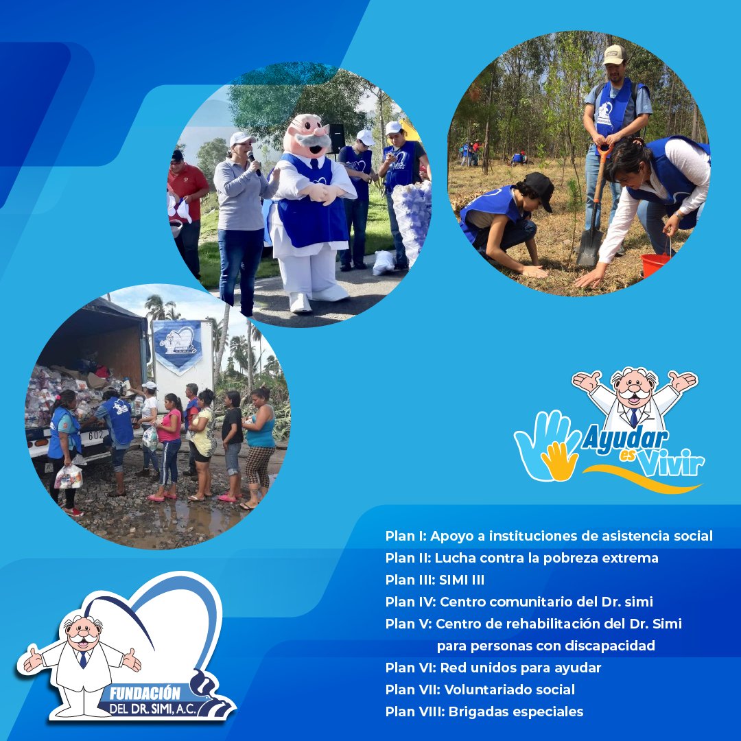 ¿Conoces todos los planes de acción que tenemos en la Fundación del Dr. Simi? 

#PlanesSimi #FundaciónDelDrSimi #AyudaHumanitaria