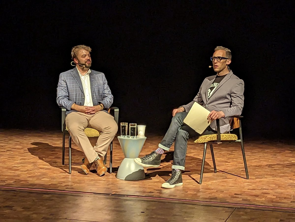 Ryan Warner (@cprwarner) on Twitter photo Coming soon: A conversation about priceless manuscripts, book bans, and arguably the most repulsive story ever written.
Thanks to <a href="/joelmwarner/">Joel Warner</a> for sharing the stage <a href="/MtnWords/">The Mountain Words Literary Festival</a> this weekend in Crested Butte to discuss “The Curse of the Marquis de Sade.” Coming soon: A conversation about priceless manuscripts, book bans, and arguably the most repulsive story ever written.
Thanks to <a href="/joelmwarner/">Joel Warner</a> for sharing the stage <a href="/MtnWords/">The Mountain Words Literary Festival</a> this weekend in Crested Butte to discuss “The Curse of the Marquis de Sade.”