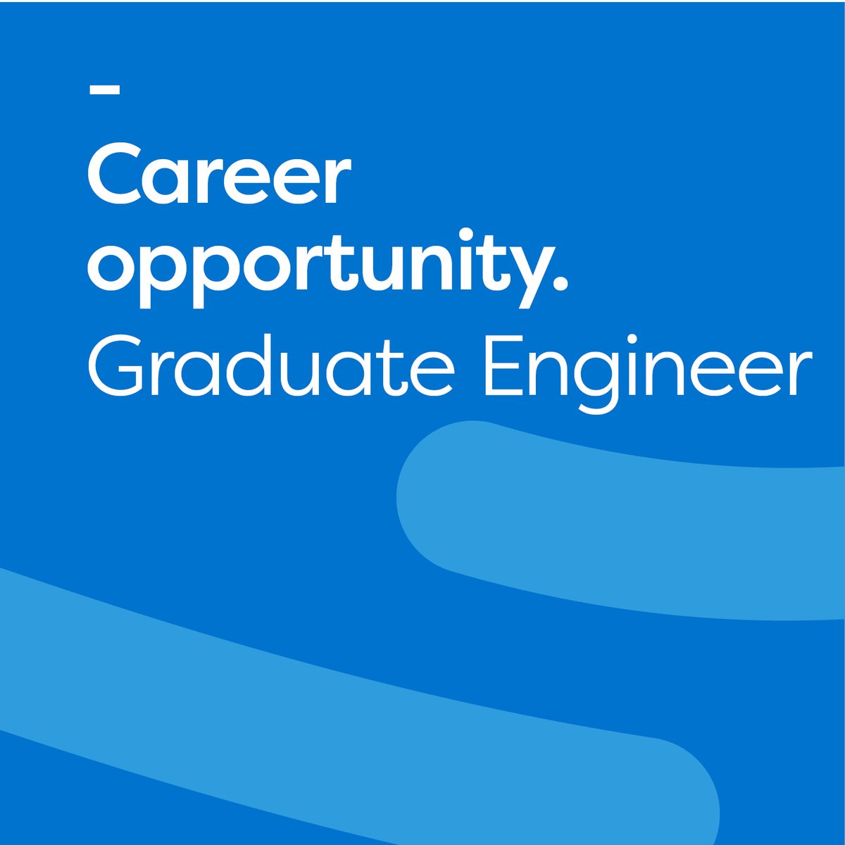 We're looking for two Graduate Engineers to join our team. 

Our Graduate Engineering Program will give you valuable experience as you work across the business on meaningful and challenging projects that contribute to  our local community. 

Apply now: bit.ly/3WAwsuR