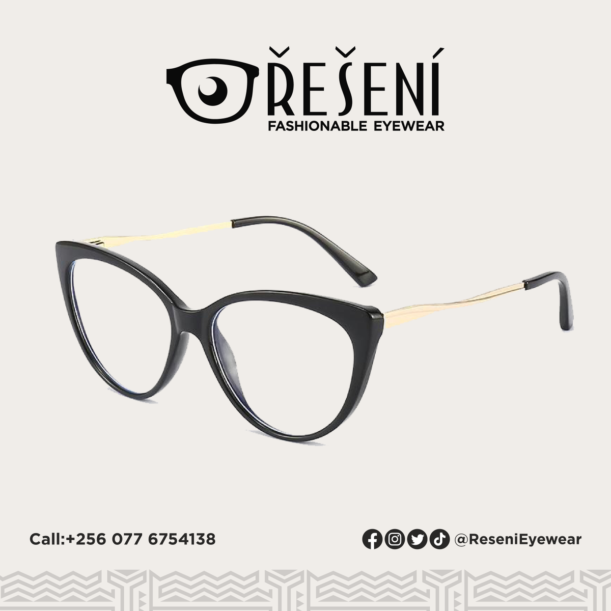 ReseniEyeWear's tweet photo. Simply classy. Get yourself a pair of #VirgoResenis.

Whatsapp us on +256 776 754138 to make your order.

#Reseni https://t.co/Kduj7o7pqg