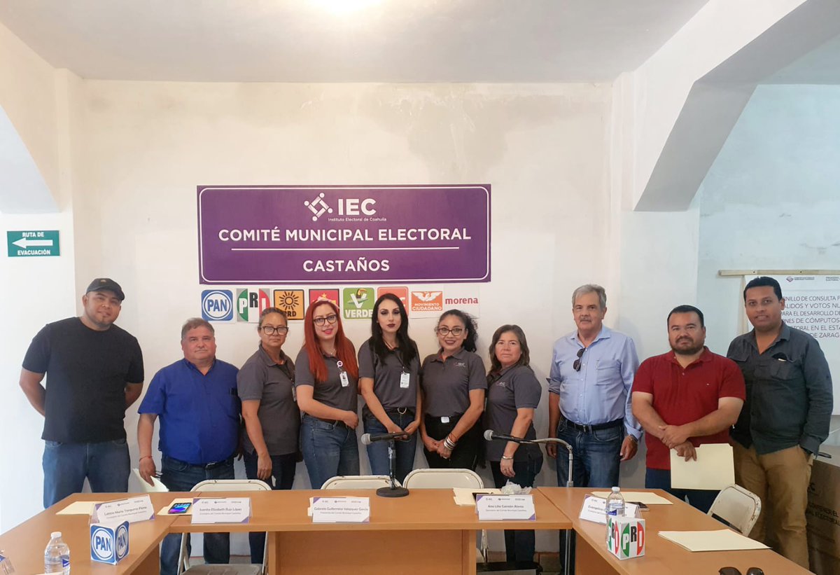 CM_Castanos's tweet photo. El dia de hoy el CME Castaños celebro Sesión Extraordinaria para llevar a cabo la Verificación de las medidas de seguridad en las Boletas y Actas, con Acompañamiento de las Representaciones Partidistas!!
Estamos Listo!
#Este4deJunioVota
@IEC_Coahuila https://t.co/Dnnrx1l3rB