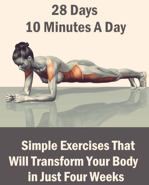 Transform Your Body in Just 4 Weeks with These Easy Trainings.