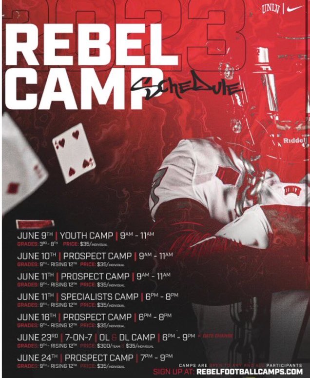 Thank you for inviting me to Camp @unlvfootball @CoachJShibest @KLEINCAINFB #oline #txhsfootball #co2024