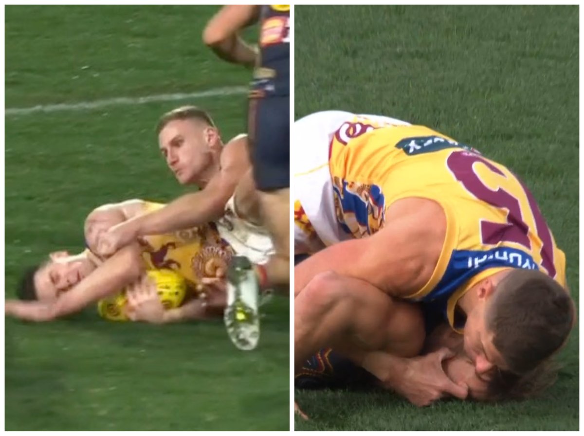 FOXFOOTY's tweet photo. Rory Laird and Dayne Zorko could both find themselves dealt one-match bans after incidents on Sunday.
MORE via @DavidZita1 > https://t.co/Dnlq9xxvRP https://t.co/UjK2EJsYvT