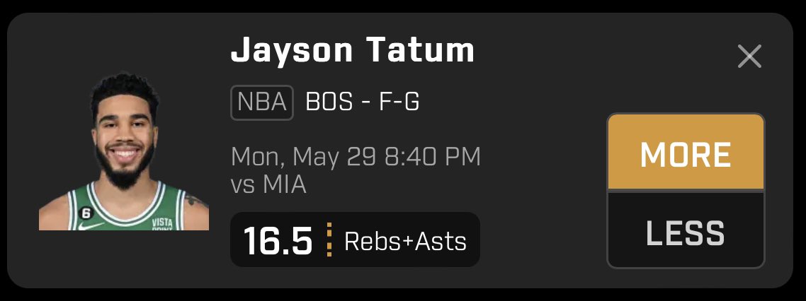 cashincovers's tweet photo. 🚨 EARLY LOOK 🚨
Jayson Tatum O 16.5 RA ☢️
-Has gone over last 3
-Playing at home and should go over this easy 🤑
-WILL GET BUMPED TO 17 OR 17.5!

PrizePicks Promo Code - PR-4WILZKS 💰 #prizepicks #prizepicksnba #prizepickstoday #prizepickslocks #prizepickspromocode #sleeper https://t.co/azj4KEMfCx