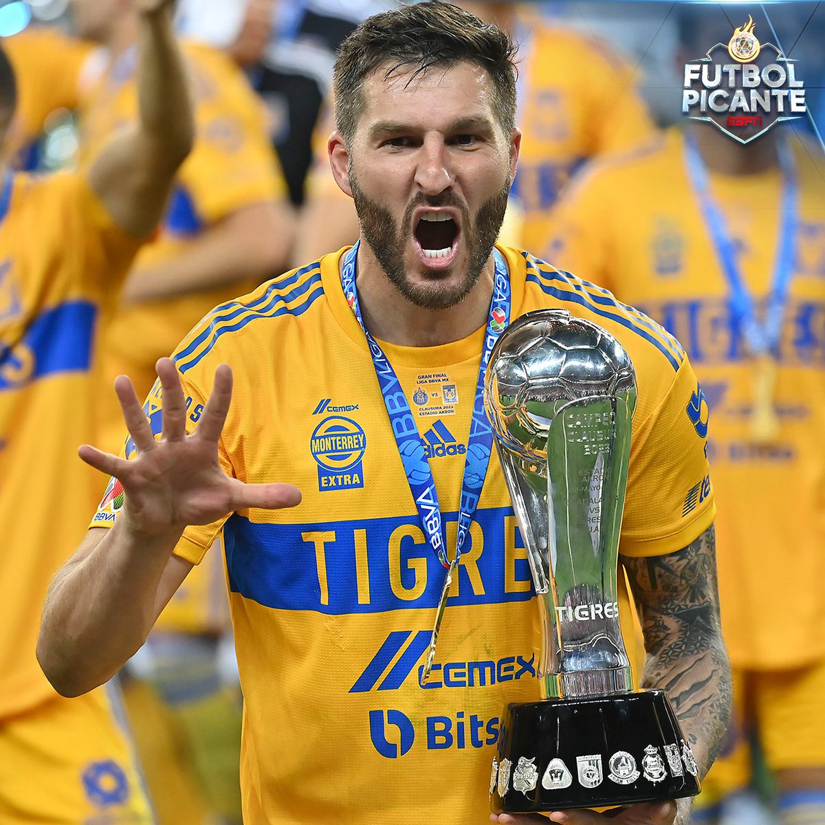 futpicante's tweet image. 🖐️ André Pierre Gignac COMPLETA SU MANITA de títulos en la Liga MX. 

🏆 vs Pumas
🏆 vs América
🏆 vs Chivas
🏆 vs Rayados
🏆 vs León.

*El francés ya tiene los mismos títulos que Rayados en toda su historia. 

espn.com.mx