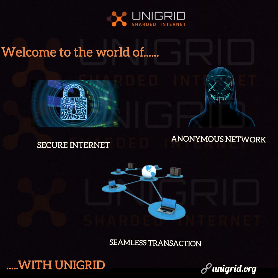 Say hello to @unigrid_org
the #future of #secure, #anonymous and seamless transactions with our revolutionary #Blockchain-based #network - load balanced for peak performance

Your #privacy is our top priority

Join us today
Visit 🔗 unigrid.org

 @zmanian
@buchmanster