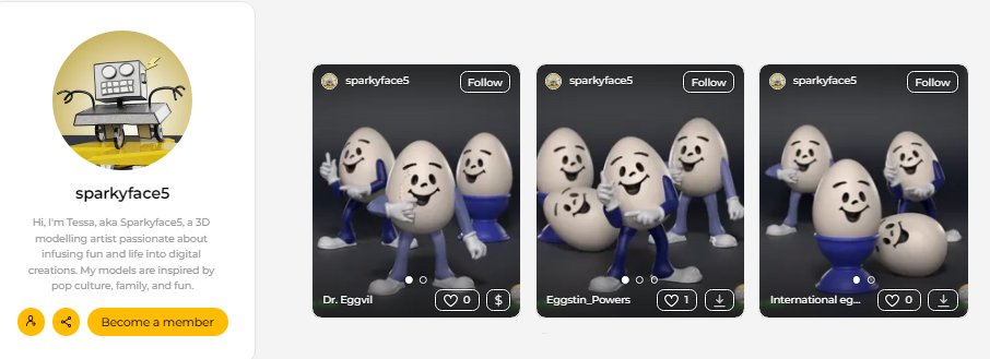 SparkyFace5's tweet photo. Just Unleashed the totally eggsilarating, International Egg of Mystery series on #Thangs
So crack on over to https://t.co/HUVj27qBxv !
Special thanks to @RandalEJensen who sparked the project.
#AustinPowers #EggFun #3DModeling #EggPuns #3DArt #Sparkyface5 #JoinTheSpark https://t.co/UMrAZaqhcU