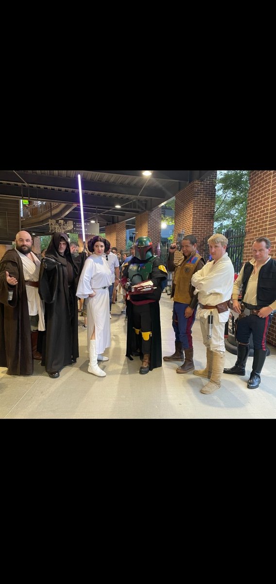 KyleBlatt's tweet photo. Fun time at the baseball game Star Wars night https://t.co/VtJ8CF2d8r