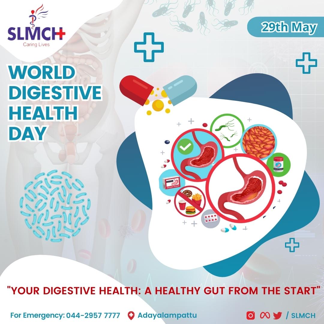 World Digestive Health Day.

Check our blogs for more details: blog.slmch.ac.in/2023/05/27/wor…

#SLMCH #srilalithambigai  #chennai #DigestiveHealthMatters
#LoveYourGut #HealthyDigestion #GutHealthAwareness #HappyTummy #DigestiveWellness #OptimalDigestion  #NutritionForDigestion