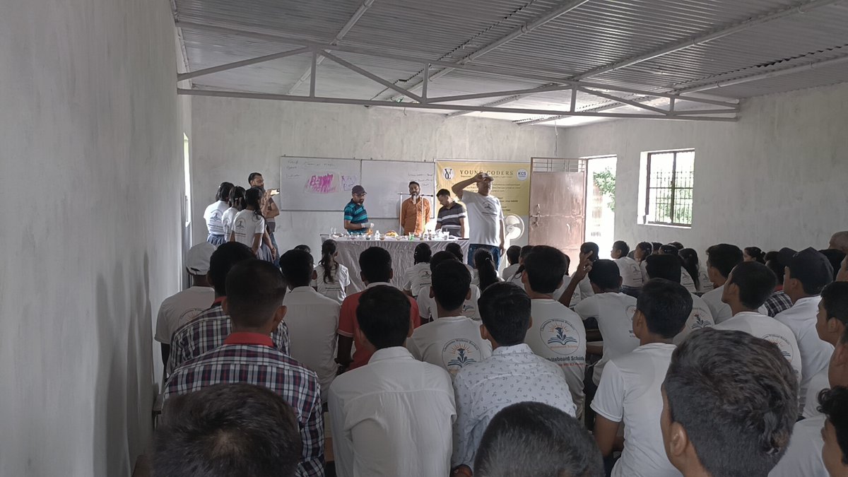 KCS_Foundation's tweet photo. At Whiteboard Schools (@wbsbihar), we're dedicated to nurturing the minds of the future, and what better way than by combining education with the magic of discovery? We had an incredible day at Vidya Vatika Public School, Samastipur District, Bihar, India, showcasing our Chemistry Magic Show. 
Our young curious learners used simple household items like lemons, turmeric, and limes alongside the tools from our Science Lab, facilitated by the stellar teachers. They learned, explored, and uncovered the fascinating properties of acids, bases, and salts. 
A heartfelt thank you to the management of Vidya Vatika Public School for their support and to Mohammed Miqdad Husain, our founder and a year 12 student from the prestigious @DubaiCollege , Dubai, UAE. His inspiring initiative to educate the underprivileged students in the rural parts of Bihar has set the stage for a brighter future. 
Whiteboard Schools, in collaboration with KCS Foundation India(@KCS_Foundation), is on a mission to ignite the spark of curiosity and wonder, because we believe that when children start to question, they transform into true knowledge seekers and creators.
Join us on this journey as we open up a world of possibilities for the young minds. Let's help them create a better future for all.
@DubaiCollege  @IndianDiplomacy  @cgidubai @IndembAbuDhabi @narendramodi  @MEAIndia  @DrSJaishankar @NitishKumar 
#WhiteboardSchools #Science #Education #Curiosity #Bihar #KnowledgeIsPower #ChemistryMagicShow #ThankYouMohammedMindedHusain #KCSFoundationIndia #DubaiCollege