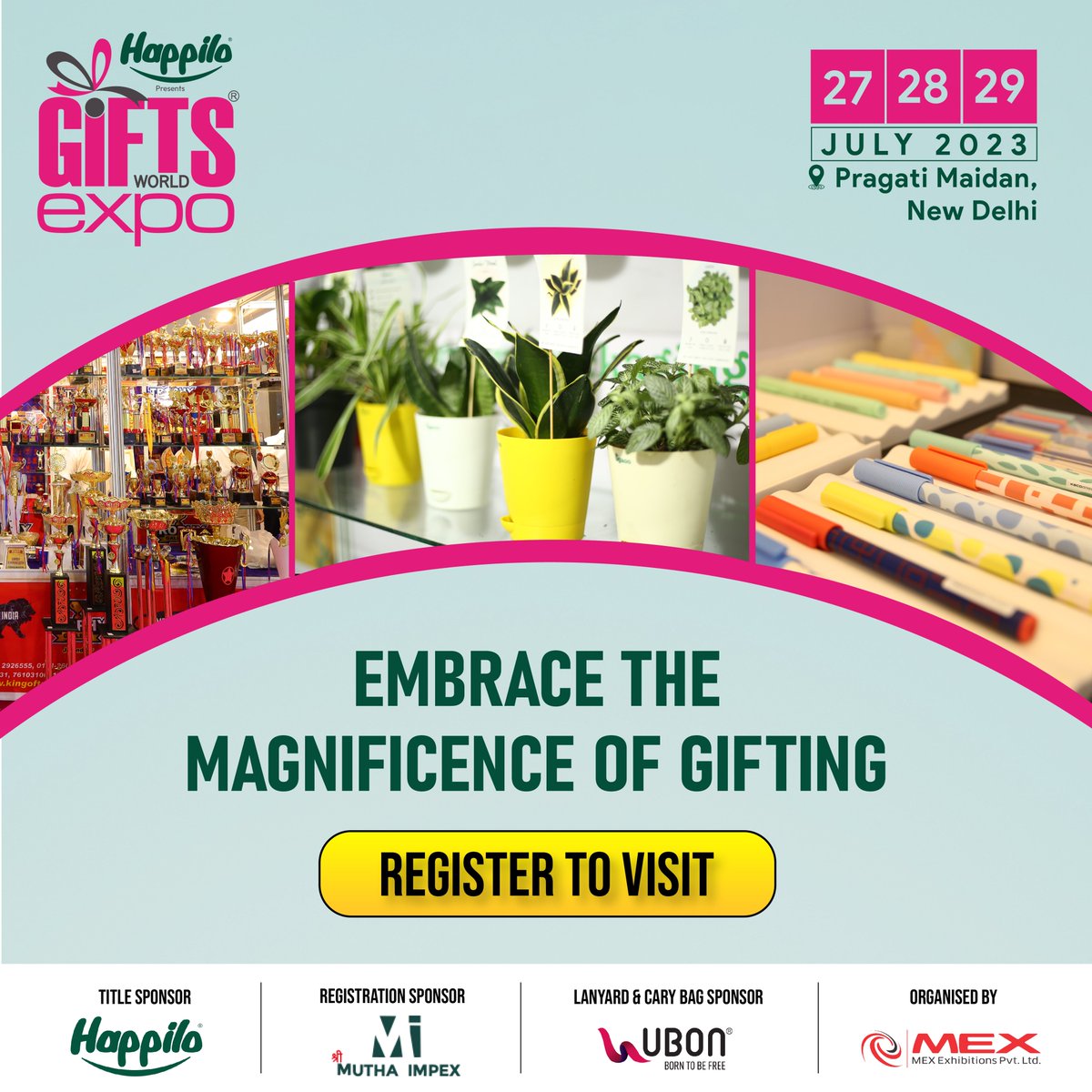 Gifts World Expo is the supernova of the gifting and promotional industry, showcasing 15,000+ products in 10 different segments.

👉 Register to Visit: bit.ly/3YaCEtA 

👉 Book your stall: bit.ly/GWEXHSB 

#giftsWorldExpo #exhibition2023 #pragatimaidan