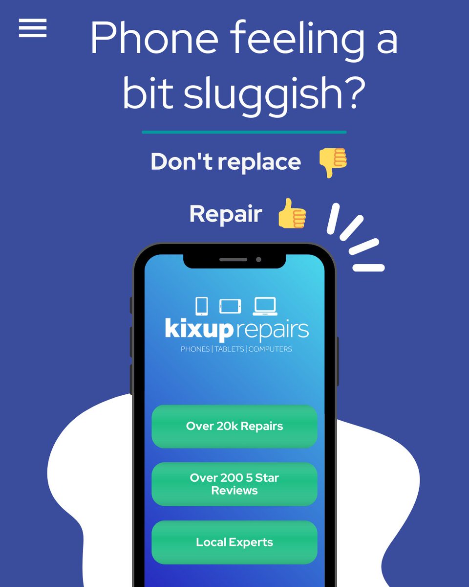 Maximize your phone's performance with these easy tips 📱 💨 
- Try deleting old photos and music
- Deleting apps that aren't used regularly or that no longer work with the software on your phone
- Turning off auto update for non-essential apps
#KixupRepairs #PhoneRepairs