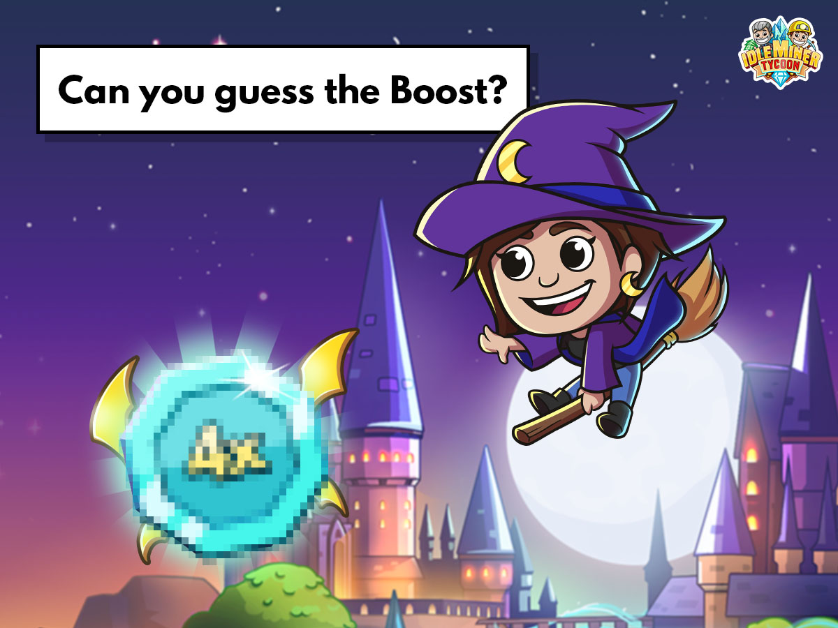 🧙‍♀️ Embark on a magical quest! 🔮 Reveal the hidden Boost behind the mosaic and win that enchanting prize for yourself!

#IdleMinerTycoon #Giveaway #Wizard #Mosaic #IdleGames