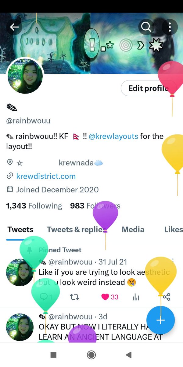 rainbwouu's tweet photo. Balloons everywhere! :) https://t.co/2zumm2fd4j