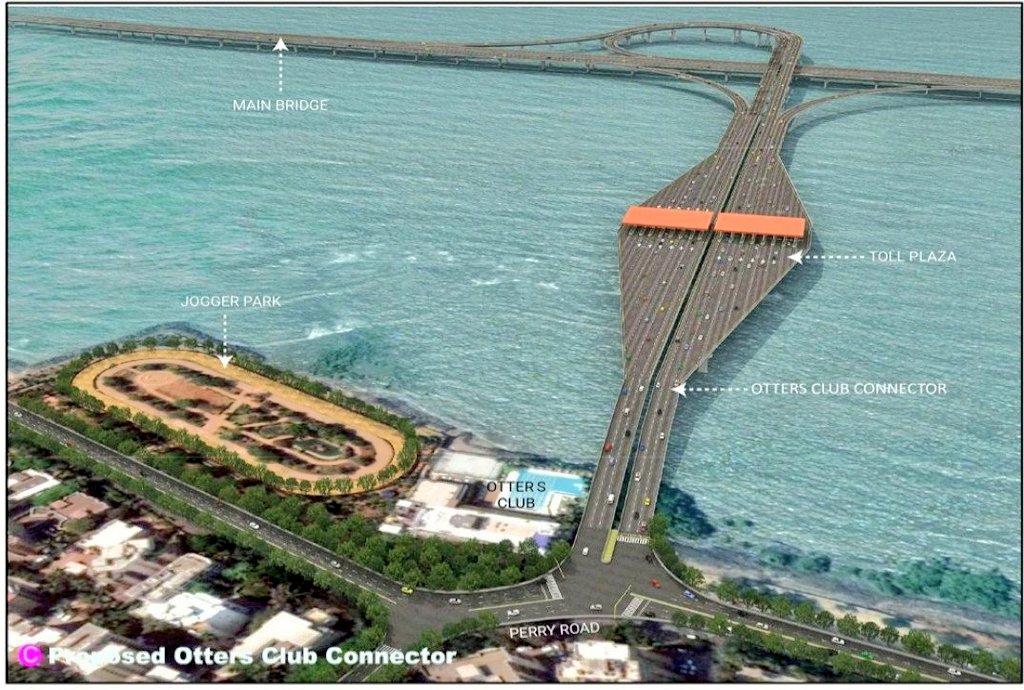 This is how the Bandra-Versova Sea Link (Veer Savarkar Sea Link) Otters Club Connector (Carter Road) will look like.

@mieknathshinde #MSRDC @Expressway #Highway #Bridge