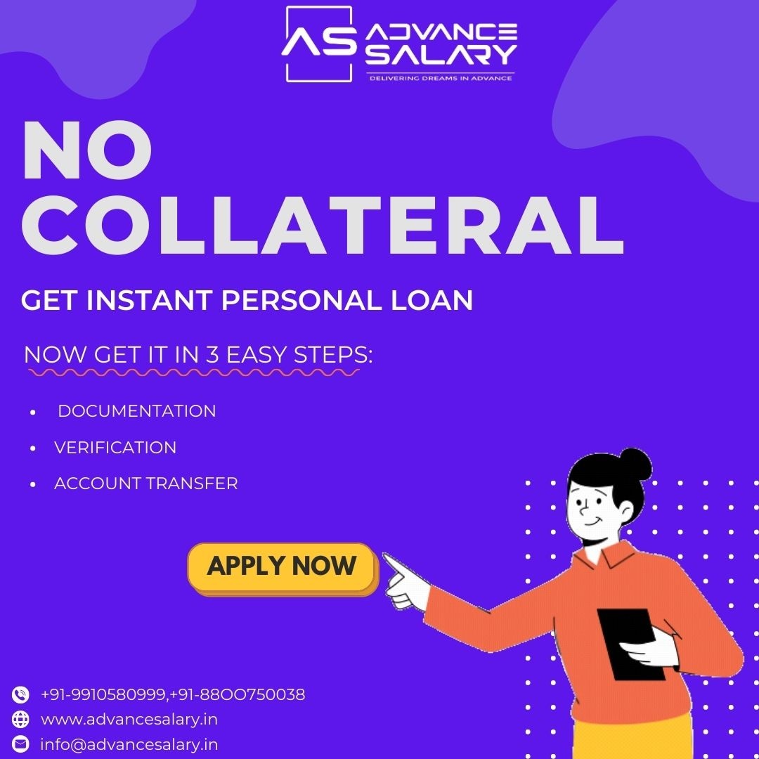 NO COLLATERAL
Get instant personal loan now get it in 3 easy steps.