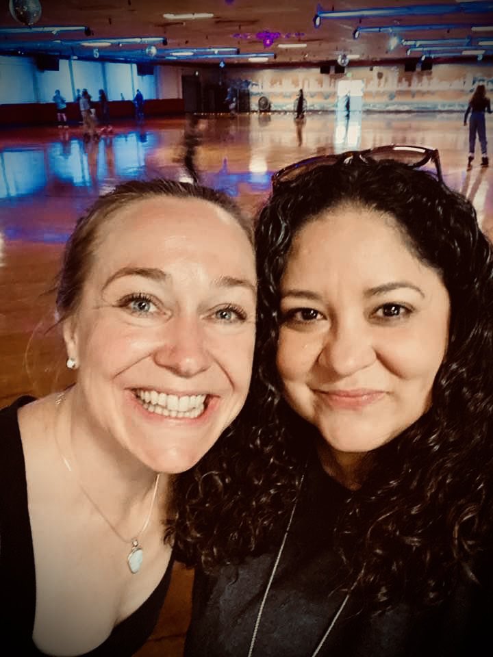 bevinmcleod's tweet photo. So much fun celebrating @NicoleDGomez36 ‘s early birthday with bowling and then roller skating for the first time in nearly 30 years! Some muscles are gonna be a little sore tomorrow, but I didn’t fall, so gonna call that a win! 😂 https://t.co/xl1lqA8E8e