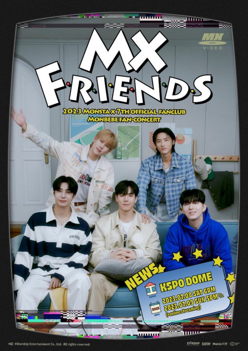 MONSTA X 2023 Fan-Con MX FRIENDS Official MD Authentic K-POP