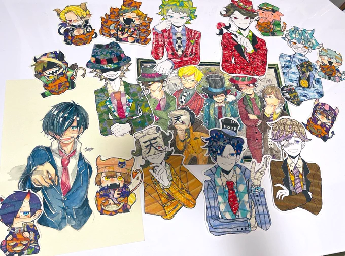 実況メインで描いてた時の懐かしくて並べた 写真撮るの下手