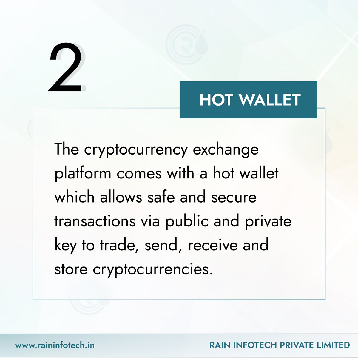 raininfotech's tweet image. Cryptocurrency exchange development services provide the tools and expertise needed to build a reliable and scalable exchange platform where users can make transactions in the form of buying, selling, or trading cryptocurrencies.
#raininfotech #cryptocurrencyexchangedevelopment