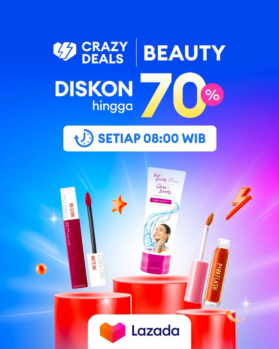 Lazada on Twitter "Crazy Deals Beauty spesial buat kamu udah hadir