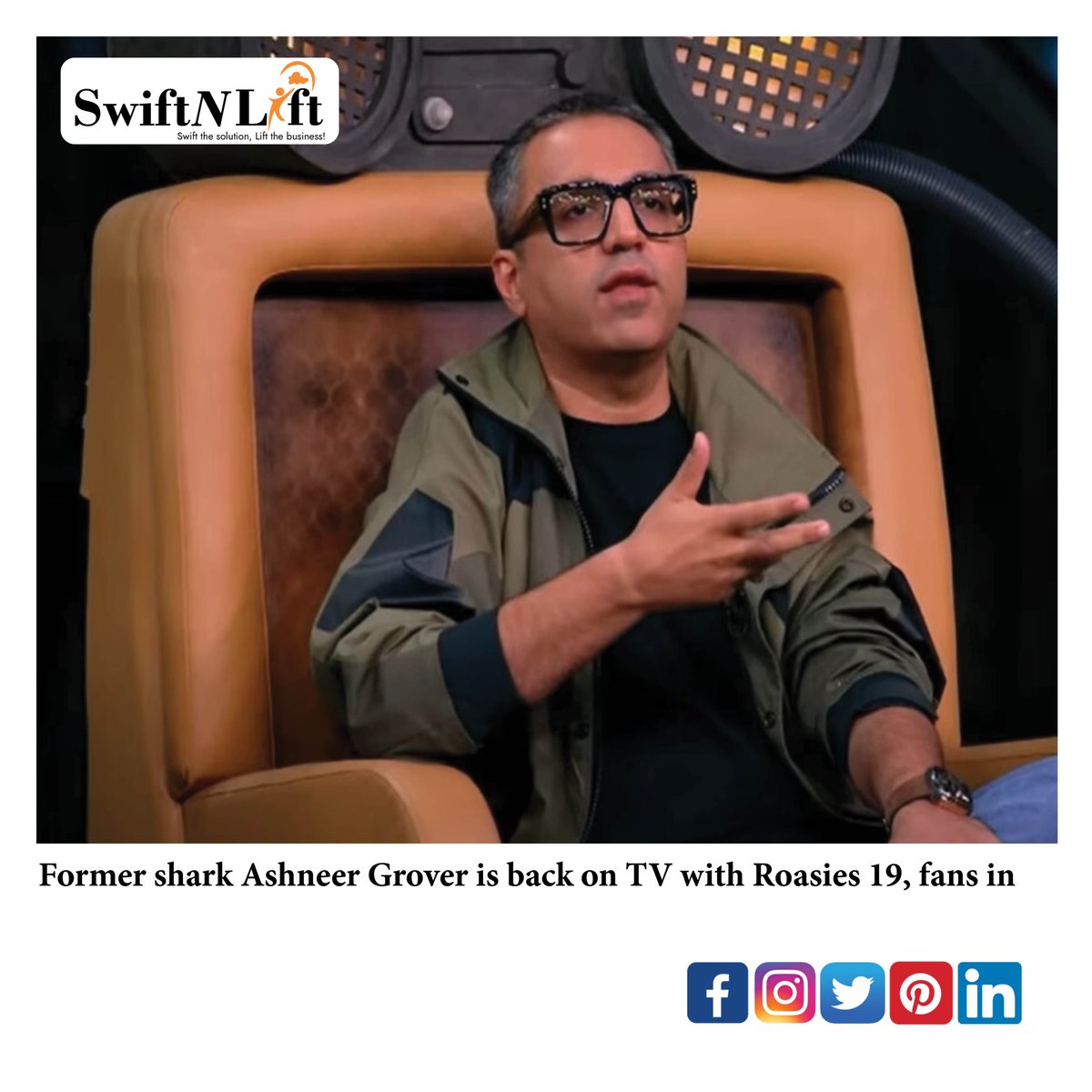After a year away from television, Ashneer Grover is back with Roadies 19: Karm ya Kaand. His participation in the show's latest promo left many perplexed, with some even doubting his presence and project selection. #ashneergrover #sharktank #roadies19 #entrepreneur #swiftnlift