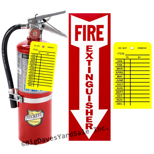 5 LB BUCKEYE CLASS ABC DRY CHEMICAL FIRE EXTINGUISHER WITH VEHICLE BRACKET, SIGN AND INSPECTION TAG coast-to-coastmedicalandfiresupply.com/5-lb-buckeye-c…