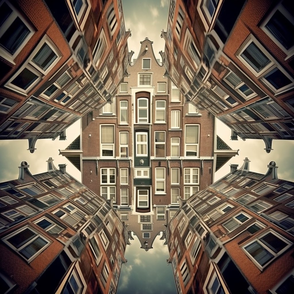 mrthnmtsthAI's tweet photo. Prompt: m c Escher Style #Amsterdam, Sharp focus, Magazine Cover Style photo --s 750 --q 2 --v 5.1 https://t.co/TVXilJYCg6